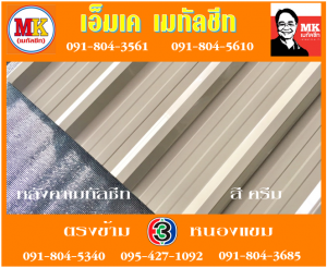เจ้าพระยา แผ่นเมทัลชีท : แผ่นเดียว ก็ขาย